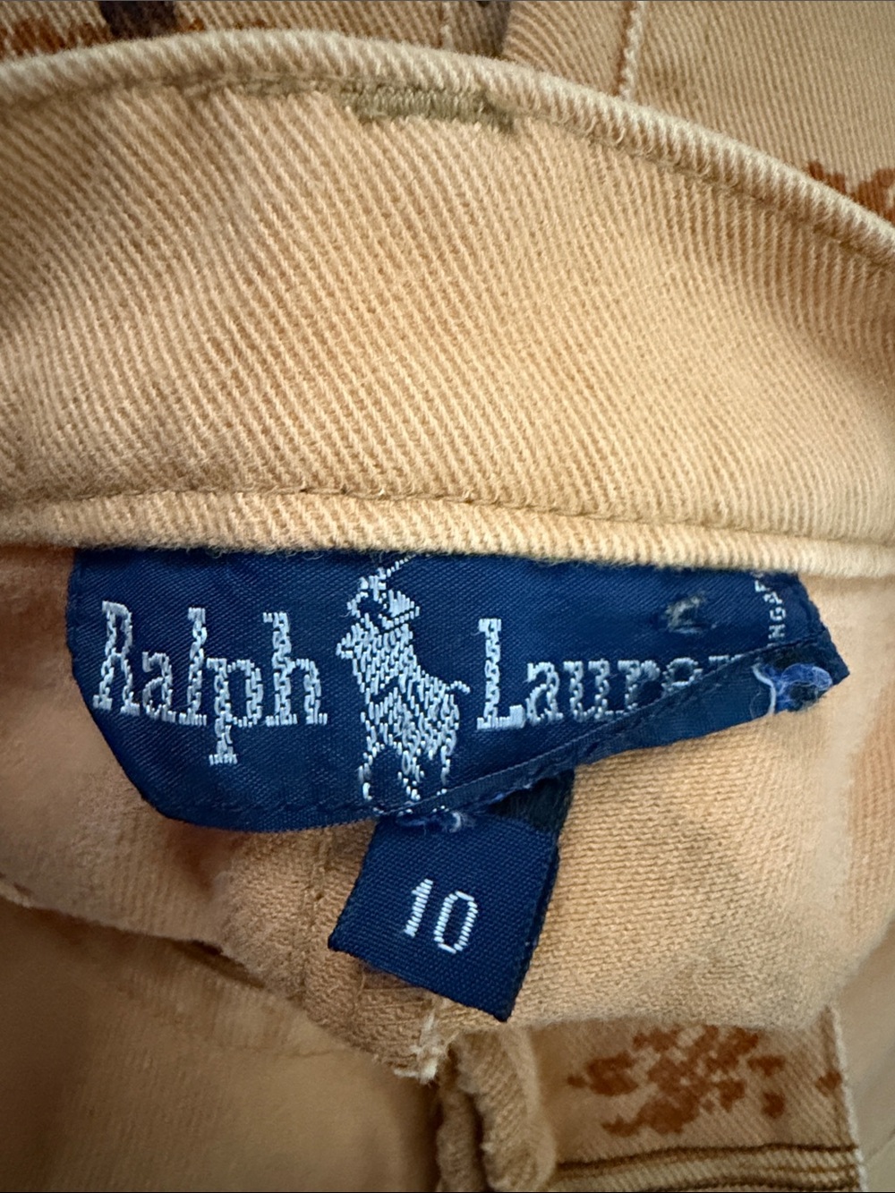 Polo Ralph Lauren Tan Canvas with Brown Leather Patch - Picture 3 of 8